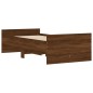 vidaXL Giroletto con Cassetti Rovere Marrone 75x190 cm Small Single vidaXL Giroletto con Cassetti Rovere Marrone 75x190 cm Small Single