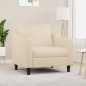 vidaXL Poltrona Crema 60 cm in Tessuto vidaXL Poltrona Crema 60 cm in Tessuto