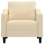 vidaXL Poltrona Crema 60 cm in Tessuto vidaXL Poltrona Crema 60 cm in Tessuto