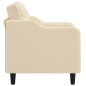 vidaXL Poltrona Crema 60 cm in Tessuto vidaXL Poltrona Crema 60 cm in Tessuto