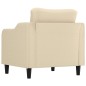 vidaXL Poltrona Crema 60 cm in Tessuto vidaXL Poltrona Crema 60 cm in Tessuto