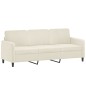 vidaXL Divano a 3 Posti Crema 180 cm in Velluto vidaXL Divano a 3 Posti Crema 180 cm in Velluto