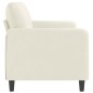 vidaXL Divano a 3 Posti Crema 180 cm in Velluto vidaXL Divano a 3 Posti Crema 180 cm in Velluto