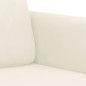 vidaXL Divano a 3 Posti Crema 180 cm in Velluto vidaXL Divano a 3 Posti Crema 180 cm in Velluto