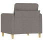 vidaXL Poltrona Tortora 60 cm in Tessuto
