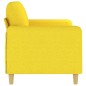 vidaXL Divano a 2 Posti Giallo Chiaro 140 cm in Tessuto vidaXL Divano a 2 Posti Giallo Chiaro 140 cm in Tessuto