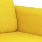 vidaXL Divano a 2 Posti Giallo Chiaro 140 cm in Tessuto vidaXL Divano a 2 Posti Giallo Chiaro 140 cm in Tessuto