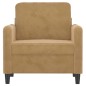 vidaXL Poltrona Marrone 60 cm Velluto