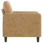 vidaXL Poltrona Marrone 60 cm Velluto