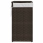 vidaXL Cesto Biancheria Coperchio Marrone Scuro 46x33x60 cm Polyrattan vidaXL Cesto Biancheria Coperchio Marrone Scuro 46x33x60 cm Polyrattan