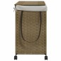 vidaXL Cesto Portabiancheria con Ruote 60x35x60,5 cm Rattan vidaXL Cesto Portabiancheria con Ruote 60x35x60,5 cm Rattan