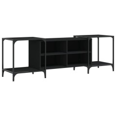 vidaXL Mobile Porta TV Nero 153x37x50 cm in Legno Multistrato