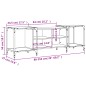 vidaXL Mobile Porta TV Nero 153x37x50 cm in Legno Multistrato vidaXL Mobile Porta TV Nero 153x37x50 cm in Legno Multistrato