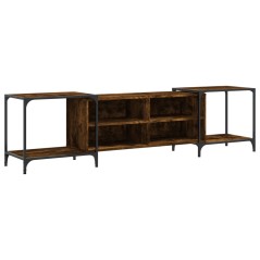 vidaXL Mobile Porta TV Rovere Fumo 203x37x50 cm in Legno Multistrato