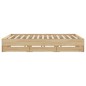 vidaXL Giroletto Cassetti Rovere Sonoma 180x200 cm Legno Multistrato vidaXL Giroletto Cassetti Rovere Sonoma 180x200 cm Legno Multistrato