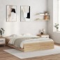 vidaXL Giroletto Cassetti Rovere Sonoma 150x200 cm Legno Multistrato vidaXL Giroletto Cassetti Rovere Sonoma 150x200 cm Legno Multistrato