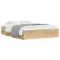 vidaXL Giroletto Cassetti Rovere Sonoma 150x200 cm Legno Multistrato vidaXL Giroletto Cassetti Rovere Sonoma 150x200 cm Legno Multistrato