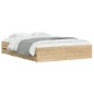 vidaXL Giroletto Cassetti Rovere Sonoma 150x200 cm Legno Multistrato vidaXL Giroletto Cassetti Rovere Sonoma 150x200 cm Legno Multistrato