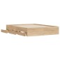 vidaXL Giroletto Cassetti Rovere Sonoma 150x200 cm Legno Multistrato vidaXL Giroletto Cassetti Rovere Sonoma 150x200 cm Legno Multistrato