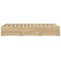 vidaXL Giroletto Cassetti Rovere Sonoma 150x200 cm Legno Multistrato vidaXL Giroletto Cassetti Rovere Sonoma 150x200 cm Legno Multistrato