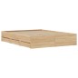 vidaXL Giroletto Cassetti Rovere Sonoma 150x200 cm Legno Multistrato vidaXL Giroletto Cassetti Rovere Sonoma 150x200 cm Legno Multistrato