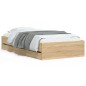 vidaXL Giroletto Cassetti Rovere Sonoma 100x200 cm Legno Multistrato vidaXL Giroletto Cassetti Rovere Sonoma 100x200 cm Legno Multistrato