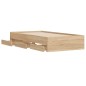 vidaXL Giroletto Cassetti Rovere Sonoma 100x200 cm Legno Multistrato vidaXL Giroletto Cassetti Rovere Sonoma 100x200 cm Legno Multistrato