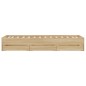 vidaXL Giroletto Cassetti Rovere Sonoma 100x200 cm Legno Multistrato vidaXL Giroletto Cassetti Rovere Sonoma 100x200 cm Legno Multistrato
