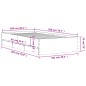 vidaXL Giroletto Cassetti Rovere Sonoma 100x200 cm Legno Multistrato vidaXL Giroletto Cassetti Rovere Sonoma 100x200 cm Legno Multistrato