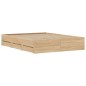 vidaXL Giroletto Cassetti Rovere Sonoma 140x200 cm Legno Multistrato vidaXL Giroletto Cassetti Rovere Sonoma 140x200 cm Legno Multistrato