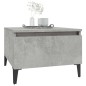 Tavolino Grigio Cemento 50x46x35 cm in Legno Multistrato