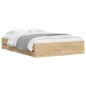 vidaXL Giroletto Cassetti Rovere Sonoma 120x200 cm Legno Multistrato vidaXL Giroletto Cassetti Rovere Sonoma 120x200 cm Legno Multistrato