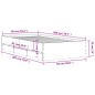 vidaXL Giroletto Cassetti Rovere Sonoma 90x200 cm Legno Multistrato vidaXL Giroletto Cassetti Rovere Sonoma 90x200 cm Legno Multistrato