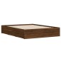 vidaXL Giroletto Cassetti Rovere Marrone 140x190 cm Legno Multistrato vidaXL Giroletto Cassetti Rovere Marrone 140x190 cm Legno Multistrato