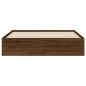 vidaXL Giroletto Cassetti Rovere Marrone 140x190 cm Legno Multistrato vidaXL Giroletto Cassetti Rovere Marrone 140x190 cm Legno Multistrato