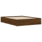 vidaXL Giroletto Cassetti Rovere Marrone 140x190 cm Legno Multistrato vidaXL Giroletto Cassetti Rovere Marrone 140x190 cm Legno Multistrato