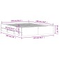 vidaXL Giroletto Cassetti Rovere Marrone 140x190 cm Legno Multistrato vidaXL Giroletto Cassetti Rovere Marrone 140x190 cm Legno Multistrato