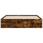 vidaXL Giroletto con Cassetti Rovere Fumo 140x190 cm Legno Multistrato vidaXL Giroletto con Cassetti Rovere Fumo 140x190 cm Legno Multistrato
