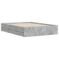vidaXL Giroletto Cassetti Grigio Cemento 135x190 cm Legno Multistrato vidaXL Giroletto Cassetti Grigio Cemento 135x190 cm Legno Multistrato