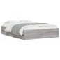 vidaXL Giroletto Cassetti Grigio Sonoma 135x190 cm Legno Multistrato vidaXL Giroletto Cassetti Grigio Sonoma 135x190 cm Legno Multistrato