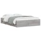 vidaXL Giroletto Cassetti Grigio Sonoma 135x190 cm Legno Multistrato vidaXL Giroletto Cassetti Grigio Sonoma 135x190 cm Legno Multistrato