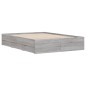 vidaXL Giroletto Cassetti Grigio Sonoma 135x190 cm Legno Multistrato vidaXL Giroletto Cassetti Grigio Sonoma 135x190 cm Legno Multistrato