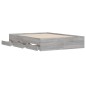 vidaXL Giroletto Cassetti Grigio Sonoma 135x190 cm Legno Multistrato vidaXL Giroletto Cassetti Grigio Sonoma 135x190 cm Legno Multistrato