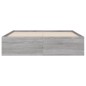 vidaXL Giroletto Cassetti Grigio Sonoma 135x190 cm Legno Multistrato vidaXL Giroletto Cassetti Grigio Sonoma 135x190 cm Legno Multistrato
