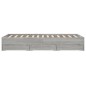 vidaXL Giroletto Cassetti Grigio Sonoma 135x190 cm Legno Multistrato vidaXL Giroletto Cassetti Grigio Sonoma 135x190 cm Legno Multistrato