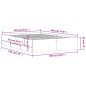 vidaXL Giroletto Cassetti Grigio Sonoma 135x190 cm Legno Multistrato vidaXL Giroletto Cassetti Grigio Sonoma 135x190 cm Legno Multistrato