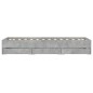 vidaXL Giroletto Cassetti Grigio Cemento 75x190 cm Legno Multistrato vidaXL Giroletto Cassetti Grigio Cemento 75x190 cm Legno Multistrato