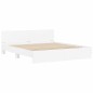 vidaXL Giroletto con Testiera Bianco 160x200 cm vidaXL Giroletto con Testiera Bianco 160x200 cm