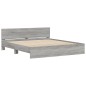 vidaXL Giroletto con Testiera Grigio Sonoma 200x200 cm vidaXL Giroletto con Testiera Grigio Sonoma 200x200 cm
