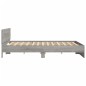 vidaXL Giroletto con Testiera Grigio Sonoma 200x200 cm vidaXL Giroletto con Testiera Grigio Sonoma 200x200 cm